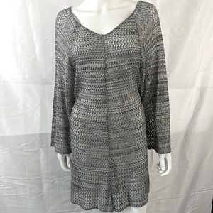 Grey Fish Net Tunic